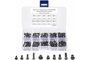 OMZSXK Set di viti per computer, 500 pezzi di accessori per PC, Set di Viti per Computer Portatile M2 M3 M2.5,Set di viti per computer a testa piatta,vite del computer set per Riparazione PC Universale