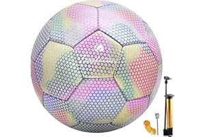 Fantecia FootBall Size 5 for Youth and Adult, Indoor Outdoor Training Soccer Ball with Pump