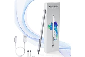 SUEJEZT Stylet USI 2.0, 4096 Niveaux de Pression pour Amazon Fire Max 11, Lenovo Chromebook Duet, ASUS HP Google Pixel Tablet Stylus Tail Touchscreen pour Chromebook USI2.0