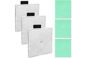 Haliya CF2 Filter Service Pack 3 Month – 3+3pc Replacement Kit Compatible with Interpet Filter – Fish Tank Filter Cartridges – Aquarium Filters for CF2 Systems – Compatible with Interpet CF2