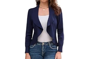 GRACE KARIN Women's Summer Shawl Cardigan Open Front Long Sleeves Knitted Boleros Sweater