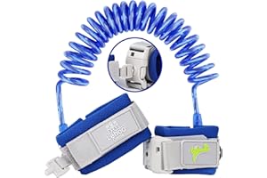 Lehoo Castle Baby Reins Anti Lost Wrist Link,Toddler Reins with Lock for Walking, Child Safety Harness Walking Leash for Children Boys and Girls (Dark Blue)