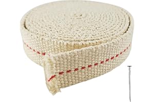 CZ Store Mechas para Lámparas de Aceite -Longitud 2m|Ancho 20mm|✮GARANTÍA DE por Vida✮- Cuerda de Algodón para Linternas y Quemadores de Interior y Exterior - Quema Limpia, Cálido Brillo Rojizo