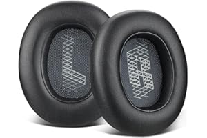 SOULWIT Ersatz Ohrpolster für JBL E65 (E65BTNC)/Live 650 (650NC 650BTNC)/Duet NC Over-Ear-Kopfhörer, Ersatzpolster mit weicherem Leder