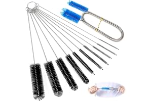 BUKYCAT 11 Stuck Strohhalm Bürste, Abfluss Bürste, Reinigungsbürsten Set, Reinigungsbürste Abfluss Waschbecken für Rohre, Flaschen, Bathtub Drain, Aquariumschläuche, Waschmaschinen