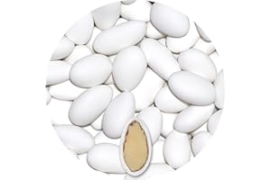 EinsSein 0,5kg Peladillas de almendras bautizo Gracile midi blanco mate peladilla almendra boda bautizos grageas comunion comunión niño baratas confeti Fiesta cumpleaños chocolate Evento