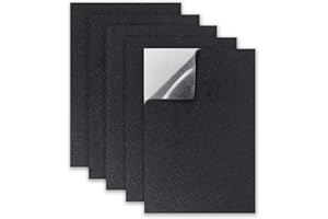 GOCUODE 5 Stück Selbstklebende Schaumstoffplatte, 200 x 300 x 3mm Moosgummi Selbstklebend Platte, rutschfeste Schaumstoffmatte für Möbel Stoßdämpfung