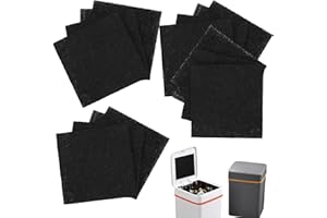 VOKMON 16 unidades de filtro de contenedor de compost, filtro de repuesto para contenedores de compost, filtro de carbón absorbente de olor, filtro de carbón activado para cocina, filtro de carbón