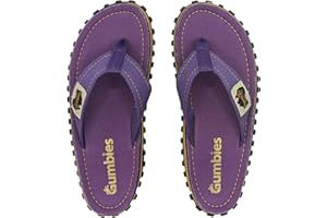 Gumbies Islander Unisex Flip Flops, with Supersoft Cotton Toe Post and Durable Recycled Rubber Sole - Comfort Guaranteed