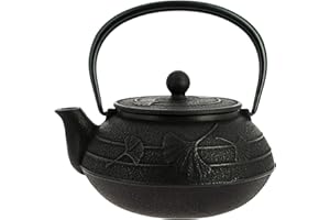 Iwachu Nanbu Tekki Teiera Giapponese Gingko Nera 650 ml, Ferro Colato