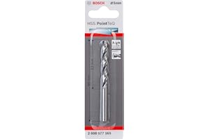 Bosch Professional HSS wiertło spiralne PointTeQ (do metalu, 5 x 52 x 86 mm, akcesoria wiertarko-wkrętarki)