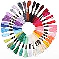 36 Coloured String Kits, Embroidery Threads, Cross Stitch Thread, Friendship Bracelet Thread, Hair Braiding Thread, Embroidery Floss for DIY, Knitting, Craft Project etc