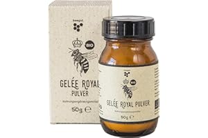 ‎BEEGUT beegut BIO Gelée Royal Pulver, 50g gefriergetrocknetes BIO Gelee Royal (royal jelly), lange haltbar ohne Kühlung