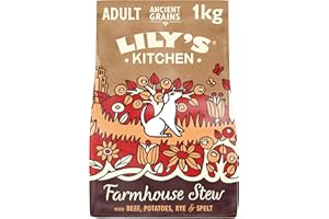 LILY'S KITCHEN Lily’s Kitchen Made with Natural Ingredients Adult Dry Dog Food Beef Stew with Ancient Grains 1kg Bag