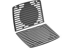 BBQ-YUMMY Gusseisen Grillrost für Enders Explorer, Explorer Pro, Enders Urban Urban Pro Gasgrill, 32 x 24cm Grillrost Ersatzteil für Enders Camping gasgrill Rost Ersatzteile, Massives Gussrost zubehör