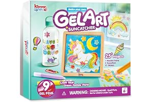 Klever Kit målar ditt eget konstkit för fönster roliga konst- och hantverkskit för barn åldrarna 6 7 8 9 10 11 12 födelsedags
