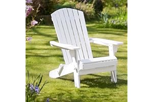 Plant Theatre Adirondack Folding Hardwood Chair - Painted White Idea