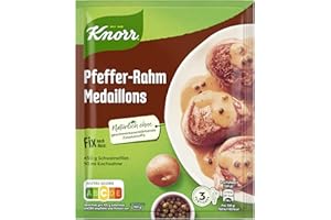‎KNORR Knorr Fix Pfeffer-Rahm Medaillons 3 Portionen (1 x 35 g) | 35 g (1er Pack)