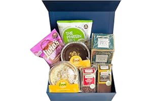 GENERIC Vegan And Gluten Free Hamper – Afternoon Tea Gift Basket (7Pcs) - Luxury Cakes, Tarts, Chocolate Treats and Tea Gifts | Free From Cakes Selection For Women and Men on Any Occasion