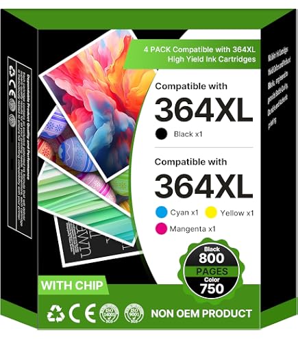 Eejetch 364XL Cartuccia Compatibili Sostituzione per HP 364 Cartucce