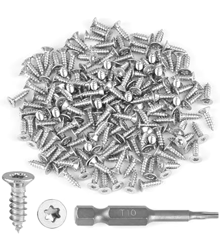 100 Stück Holzschrauben 2,5x10mm Verzinkt - Pozi-Antrieb Für Möbelbau & Heimwerken