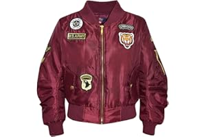 A2Z4KIDS A2Z 4 Kids Kids Jacket Girls Boys Bomber Padded Zip Up Biker Jacktes MA 1 Coat New Age 2 3 4 5 6 7 8 9 10 11 12 13 Years