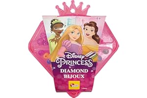 LISCIANIGIOCHI Lisciani - DISNEY PRINCESSES - Kit de Création De Bijoux Princesses Disney pour Enfants dès 3 Ans - Kit de Perles pour Réaliser Bracelets et Colliers - 5 Charms Princesses à Collectionner