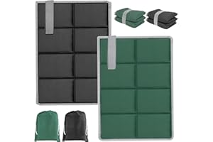 TENUISKFT Cuscino per sedia da esterni, 2 pezzi, pieghevole, per parco giochi, per bambini, termoisolante, impermeabile, 40 x 30 cm, accessorio per escursioni, campeggio, picnic