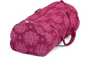 Bodhi Maharaja Collection Sac de yoga en coton avec doublure intérieure imperméable Grand sac pour tapis de yoga et accessoires