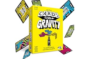Big Potato Cards vs Gravity: Ultimate Stacking & Balancing Travel Game | Jeu de cartes étanche pour le camping, les vacances et le plaisir en famille | 2 à 4 joueurs