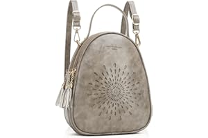 APHISON Small Backpacks for Women, Fashion Backpack Vegan Leather Mini Backpack Ladies Purse Bag Lightweight Shoulder Bag Handbags Cute Daypack Teen Girls