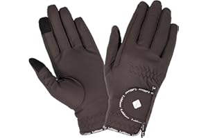 LeMieux Unisex Classic Leather Riding Gloves - Breathable - Touch Screen Compatible