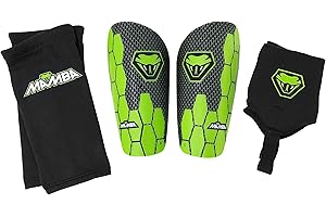 MAMBA Ultimate Protège-tibias 3 en 1 | Protège-tibias, protège-chevilles et manchons de compression, flexibilité et protection | Enfants/adultes | Design britannique unique