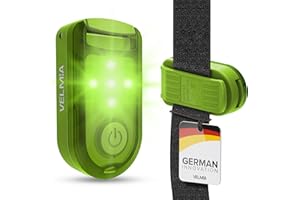 ‎VELMIA VELMIA Sicherheitslicht [2er Set] für maximale Sicherheit durch Sichtbarkeit I Reflektoren für Kinder, mit Anti-Break Clip Halterung und Klettbänder zur optimalen Befestigung