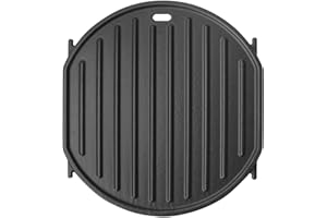 PETKAO 64830 Griddle Plate for Weber Gourmet BBQ System Sear Grates Replacement Parts for Weber GS4 Spirit II 200/300, GS4 Genesis II E-310, II LX S-440 Parts & Any GBS Accessories, Cast Iron, 1PC