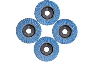 MOGRQAP 12 Pack Angle Grinder Discs Set, 50mm Flap Discs 40/60/80/120 Grit Quick Change Roll Lock Flap Sanding Wheels Grinder Sanding Discs for Metal Wood Steel