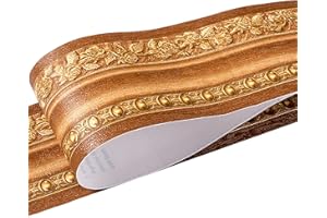 HBOS Adesivo da Parete 3D in PVC Stile Retrò Europeo Impermeabile Rimovibile Decorazione per Soggiorno Bagno Cucina