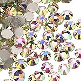 Jollin Strass Non Hotfix Diamonds for Crafts SS16, Crystal AB | 4 mm, 1440pcs Rhinestone Crystals Rhinestones for Nails, Clot