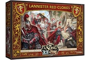 CMON A Song of Ice and Fire - Juego de miniaturas de Mesa Lannister Red Cloaks Unit Box - Soldados de élite para batallas épicas. Juego de Estrategia para Adultos, a Partir de 14 años, 2 Jugadores en