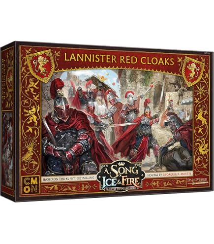 CMON A Song Of Ice And Fire Tabletop – Baratheon Halberdiers Unit Box, Strategiespiel Ab 14 Jahre
