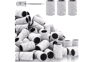 BLESWIN 100 Pièces de Ponçage D'ongles 240 Grit, Ponçage D'ongles à Gain Fin pour Ongles Naturels, Set de Ponçage D'ongles pour Manucure & Pédicure