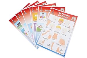 Wildgoose Education Fr0029 Français vocabulaire Poster, Lot de 2 (lot de 6)