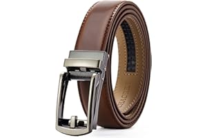CHAOREN Ratchet Belts for Men - Belt Men Leather 1 1/4" for Mens Dress - Micro Adjustable Ratchet Belt Fit Everywhere