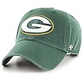 47 Green Bay Packers NFL Clean Up Unisex Baseball Cap, Adjustable, Team Badge, Dark Green