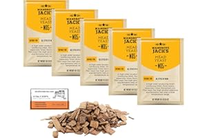 ALCOFERMBREW 5 x Mangrove Jack’s 11g/25L Levure d’hydromel - Levure pour la fermentation de l’hydromel, Levure pour le miel, Levure de vin