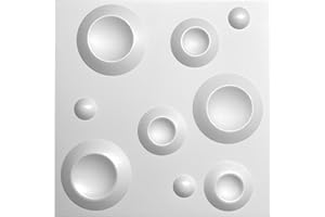 Eurodeco Pannelli da parete 3D decori rivestimento pareti pannelli per soffitti piastre pannelli decorazione da parete decalcomanie da parete MATERIALE IN POLISTIROLO STYROPOR-LIKE 3D 3mm di spessore