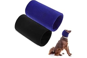Frienda 2 Piezas de Gorro de Perro con Capucha para Perro, Calentador de Cuello y Orejas para Perro, Gorro de Invierno cálido para Perro, Gorro de Punto para Mayor Comodidad, antiansiedad en Lugares