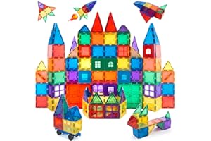 ChildreN HUB 100pcs Magnetic Building Set - Construction Kit Educational STEM Toys For Your Kids (Stronger Magnets)