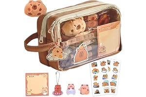 GWAWG Capybara piórnik, urocza capybara o dużej pojemności, brązowy