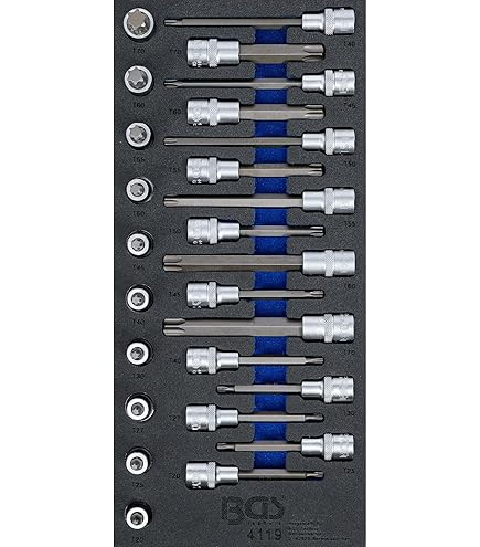 BGS Tool Tray 1/3: Socket Set | 6.3 Mm (1/4 ") | 50 Pcs. 4127